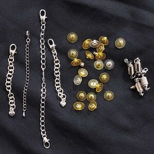 Brighton Silver and Gold Earring Backs And Necklace Extenders Of Various Kinds